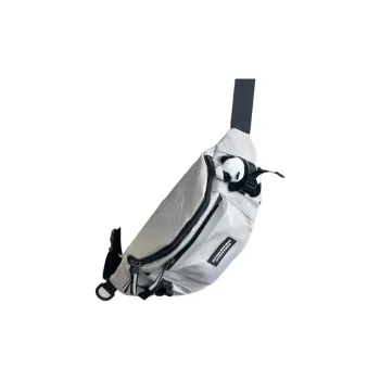 Tonlion Nylon Crossbody Bags Fanny Pack Unisex Black/White