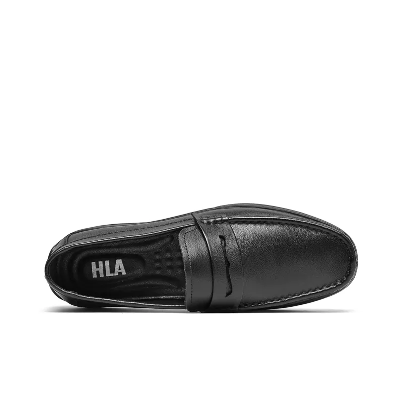 HLA Loafers Men Black-2