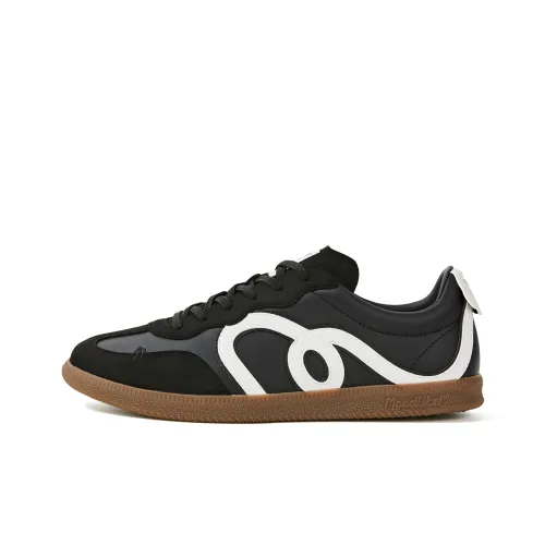 MOOD LIKE ME Low Top Cat Step German Army Trainers Skateboard Shoes Unisex Wooden Black