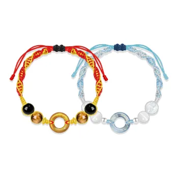 Cuz Strange Intention Glass Cat Eye Bracelets Unisex