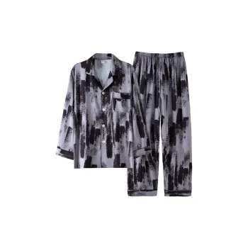 MIIOW Trend Party Series Pajama Set Men's Slate Gray