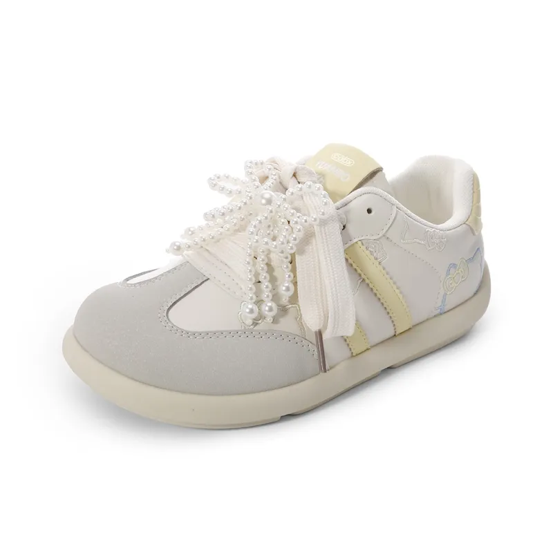 Cob Anti-Slip And Wear-Resistant Lightweight Low-Top Skateboard Shoes Women's Beige Blue-7