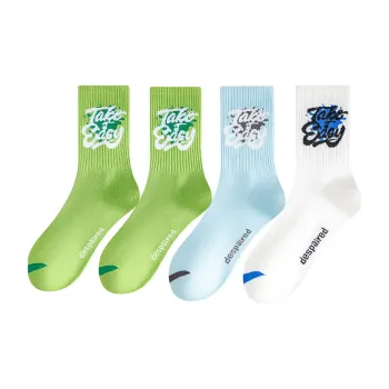 Cotton Gene Mid Calf Socks Men's 4 Pack