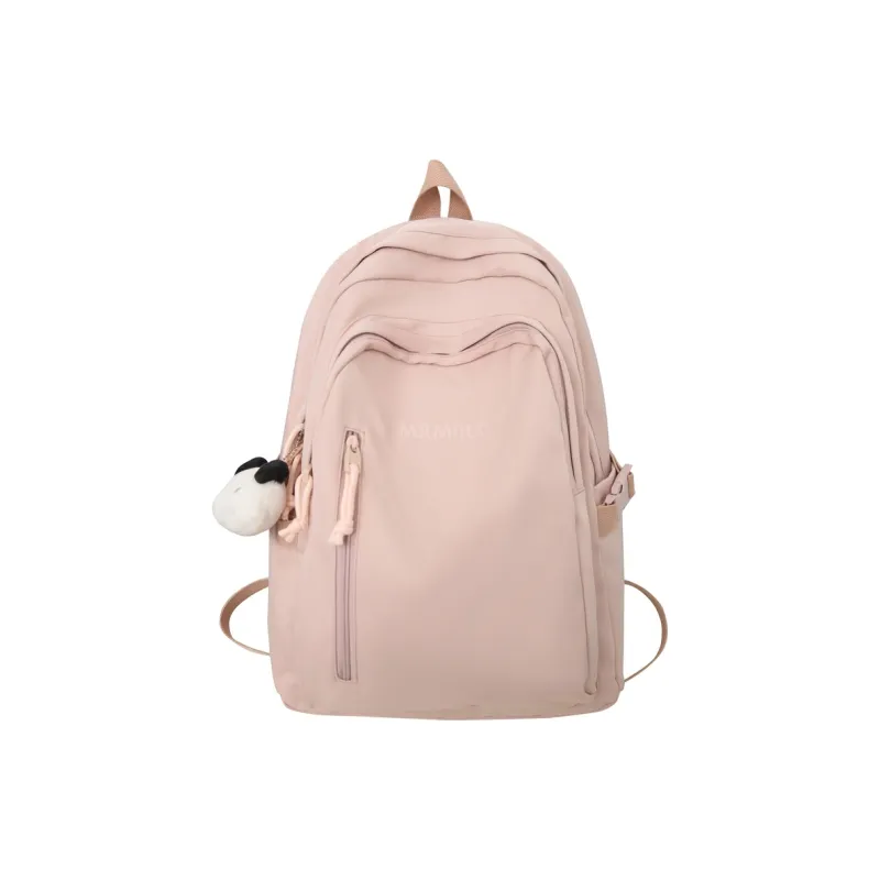 Travel Nylon Backpack Regular Unisex Black/White/Yellow/Pink/Blue-26
