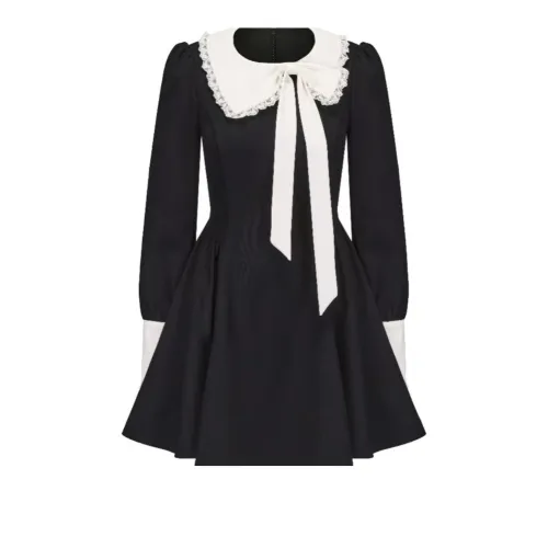 AFGGD Long-Sleeved Dresses Women's Black