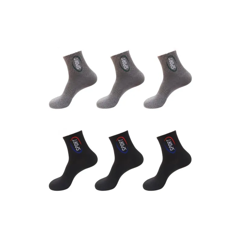 Lanza Mid Calf Socks Unisex 6 Pack-8