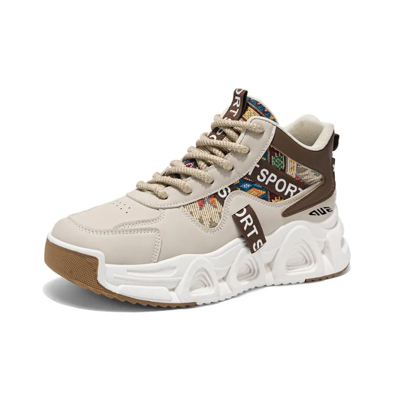 Prince McQueen Shock Absorbers With Slip Resistant And Abrasion Resistant Properties High Top Casual Shoes Men's-6