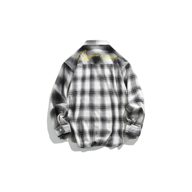 Universal Templates Shirt Unisex Black Plaid-1