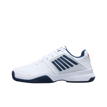 KSWISS Breathable Low Top Tennis Shoes Men's White Blue