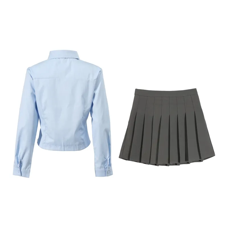 PAVEA Two Piece Skirt Sets Women's-0