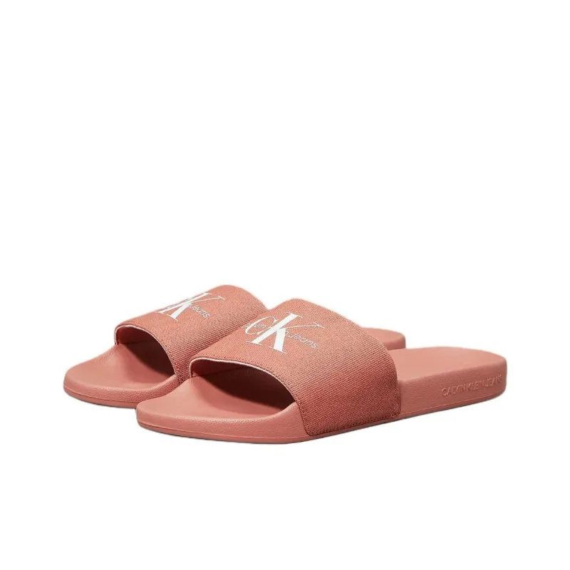 CKJ CALVIN KLEIN JEANS Slide Slippers Men's Red-2