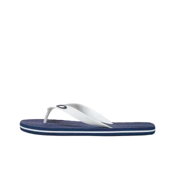 Oakley Slip-Resistant Flip Flops Men's White Blue