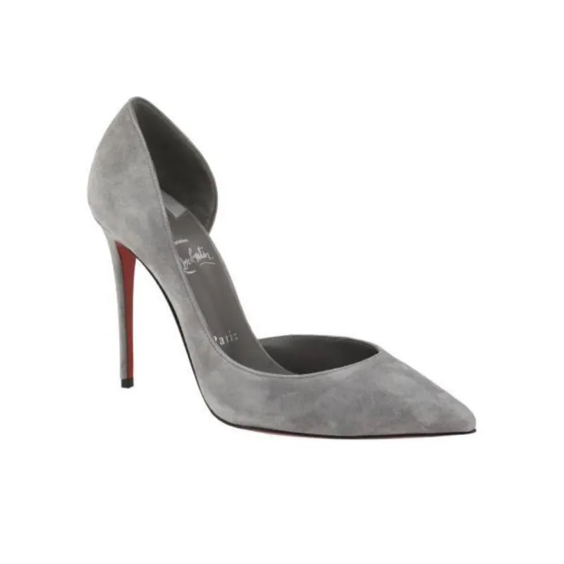 CL Iriza Slim Heel High Heels 10cm Women's Gray-2