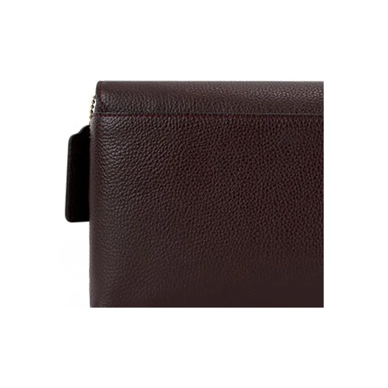 COACH Crosstown Pebbled Leather Small Square Bag, Shoulder Bag, Crossbody Bag Medium Size Women's Dark Red-4