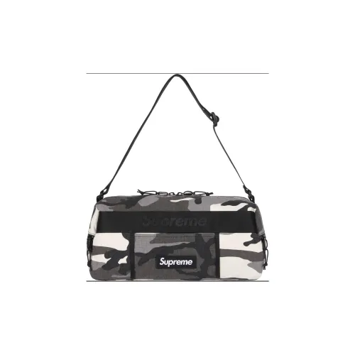 Supreme Cotton Blend Canvas Travel Bag 11L Unisex Snow Camouflage