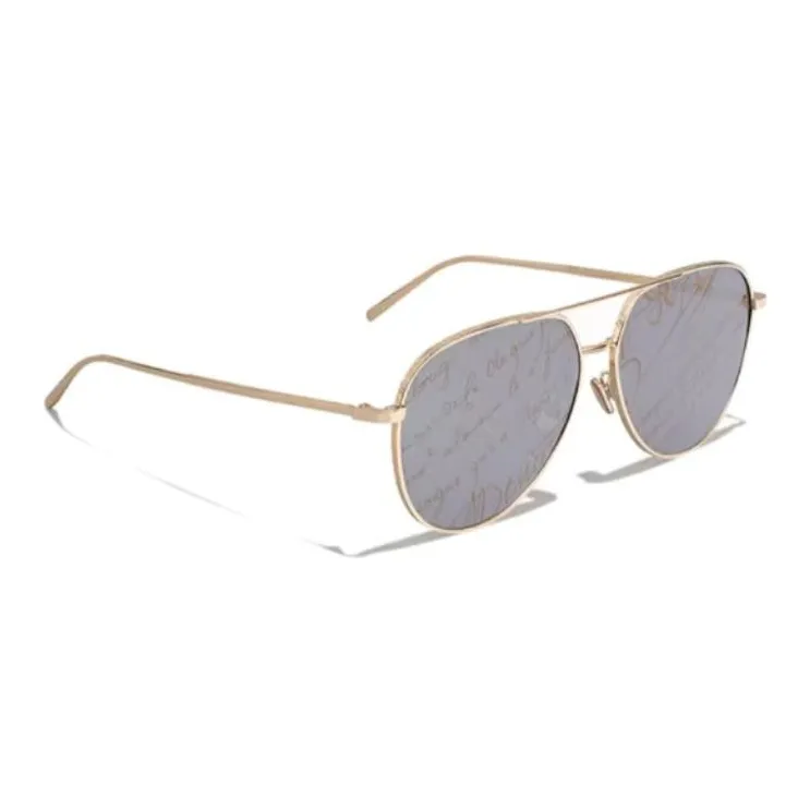 BERLUTI Metal Aviator Sunglasses Men's Gold-1