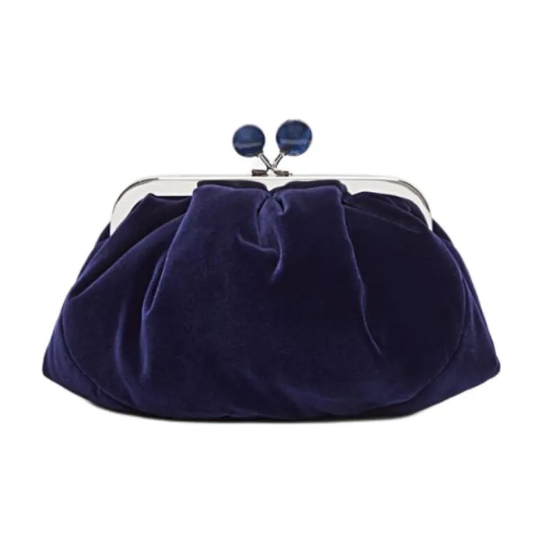 WEEKEND MaxMara Polyester Bakery Bag Shoulder Bag Small Size Women's Blue-2