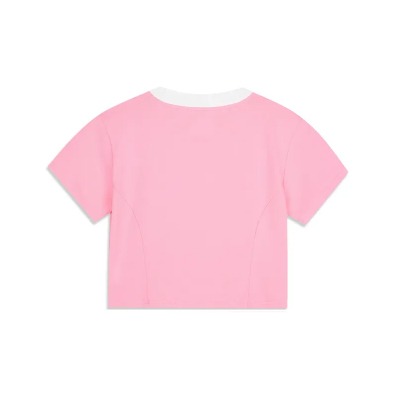 LiNing x LEAGUE OF LEGENDS Sports Life Collection T Shirt Women's Morning Light Pink-1