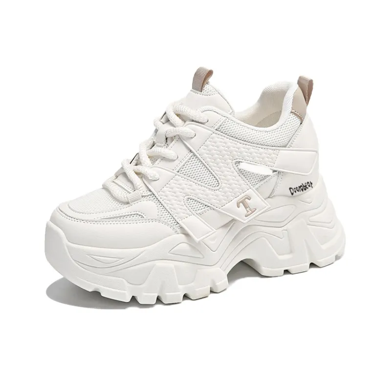 Budding Bear Anti-Slip Wear-Resistant Breathable Lightweight Height Increasing Low-Top Chunky Sneakers Women's Box-1