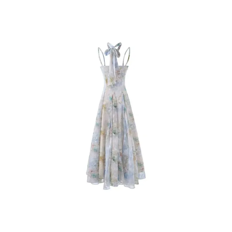 AFGGD Slip Dresses Women's Blue-1