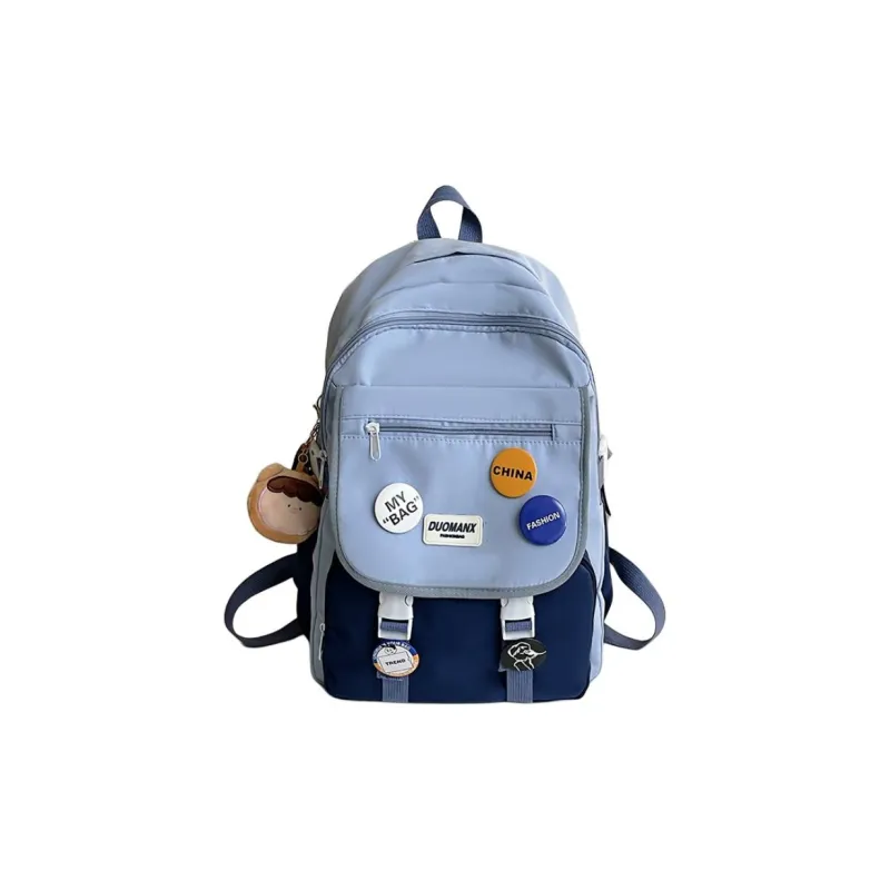 URBAN FOREST Nylon Backpack Regular Unisex Black/Yellow/Khaki/Blue/Brown-11