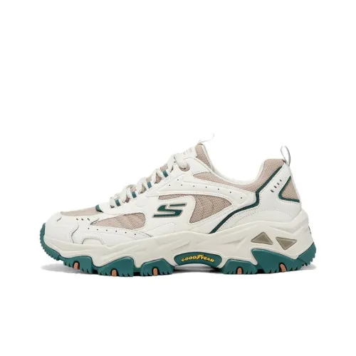 Skechers OUTDOOR MENS Anti Slip Wear Resistant Low Top Hiking Shoes Men's White Green