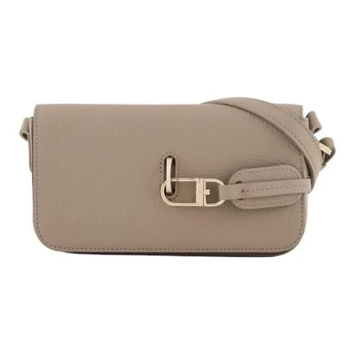 AMANI Grained Calfskin Shoulder Bag Regular Women's Light Umber