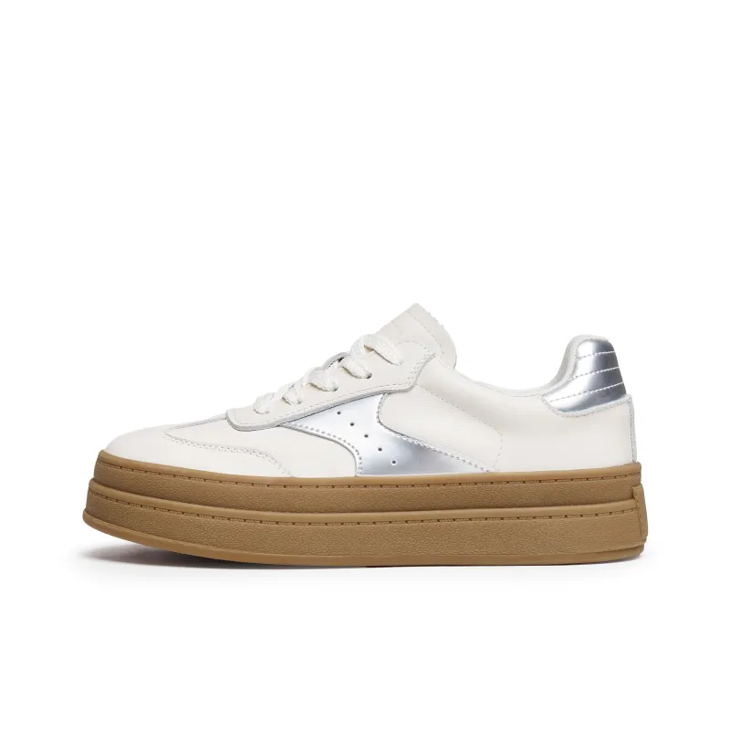 Staccato Low Top Skateboard Shoes Women's Gray White-0