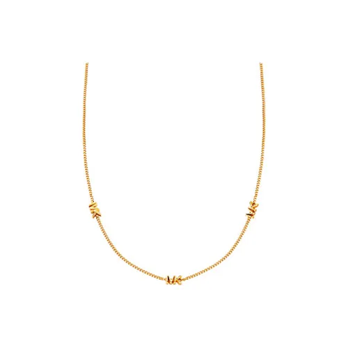 MICHAEL KORS Precious Metal Plated Sterling Silver Logo Necklace