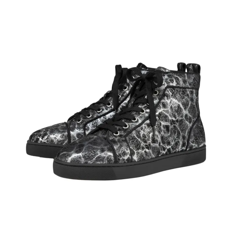 CL LUBOTING Louis High Top Skateboard Shoes Men's Gray-2