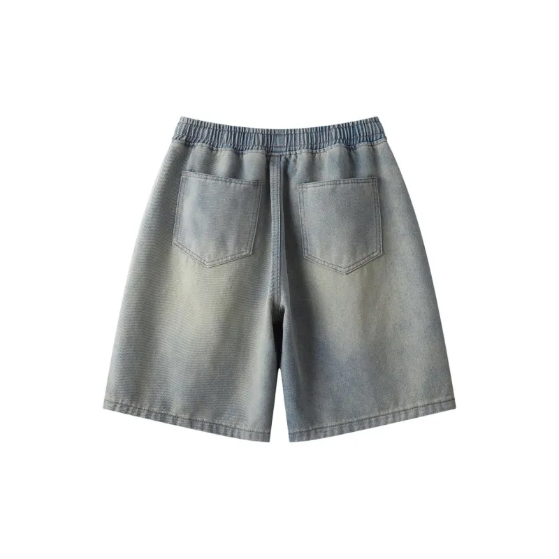 WARNING LIGHT Denim Shorts Unisex-1