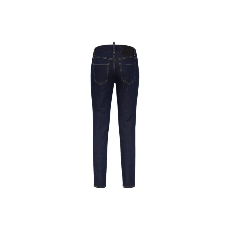 DSQUARED 2 Contrast stitching Skinny Jeans-1