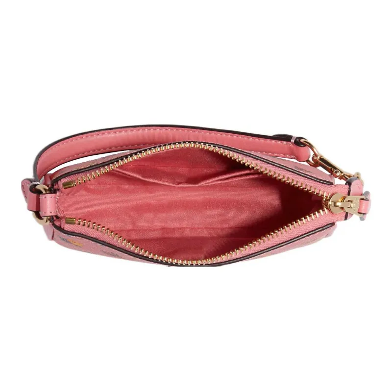 COACH Nolita Coated Canvas With Leather Shoulder Bag, Pochette, Clutch Mini Women's Pink-3