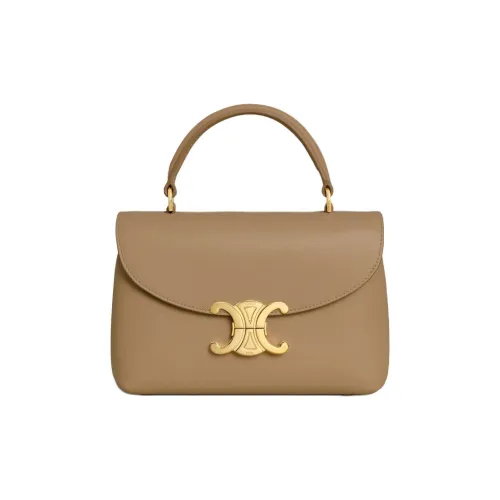 CELINE TEEN NINO Calfskin One Shoulder Handbags Regular Women's Smoky Brown