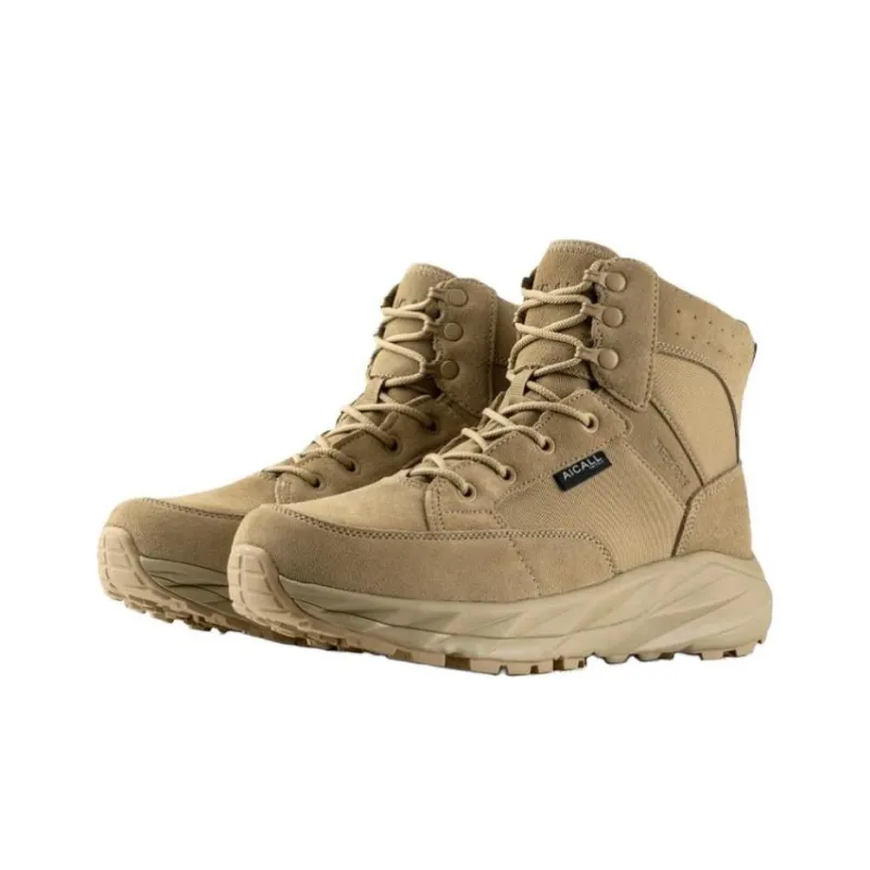 FFREE SOLDIER Cushioning Waterproof High Top Hiking Shoes Men's Sand-2