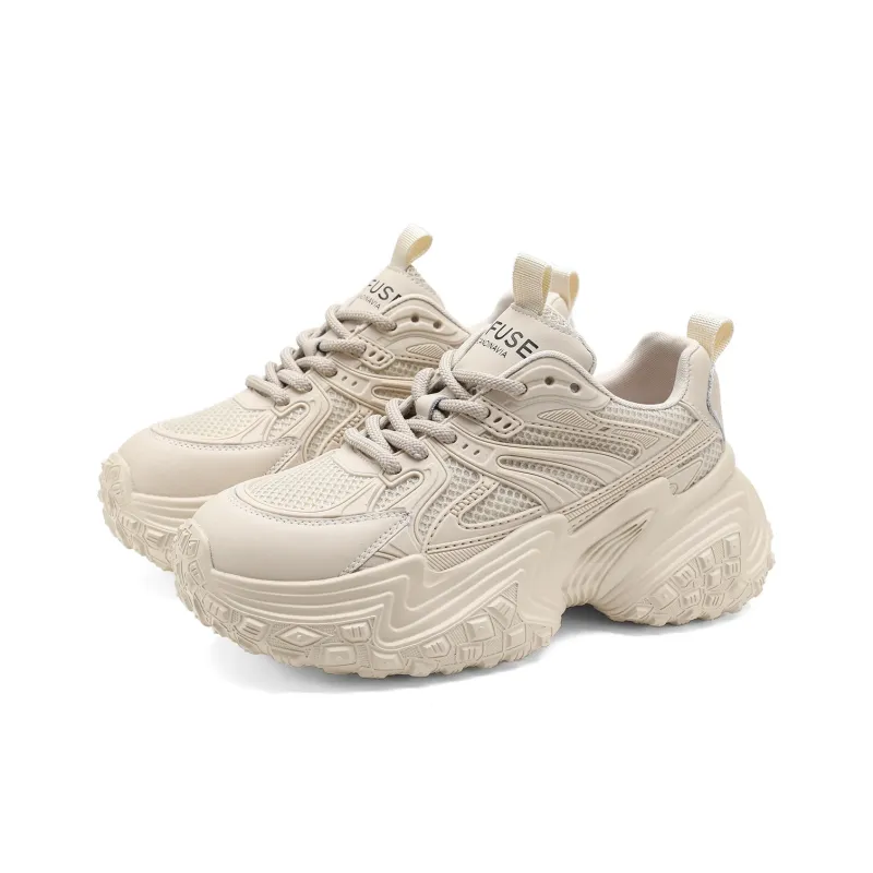 D:FUSE SCANDINAVIA Anti-Slip Wear-Resistant Breathable Support Low-Top Chunky Sneakers Women's-6
