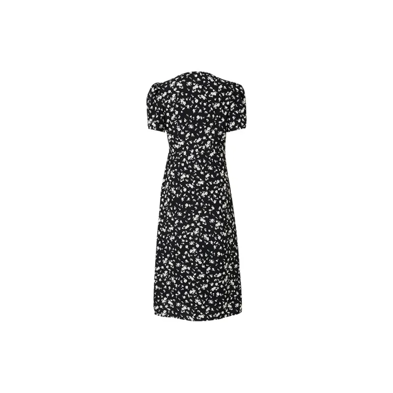 Hopeshow Short Sleeved Dress Women's Black-1
