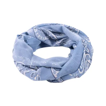 BAOBAB COLLECTION Wool Knit Scarves Unisex Blue