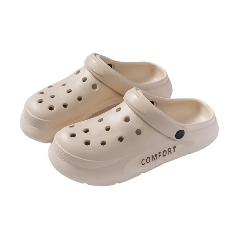 LUNNIFEIYA EVA Soft Sole Summer Clogs Home Indoor Slip Resistant Closed Toe Slippers-6