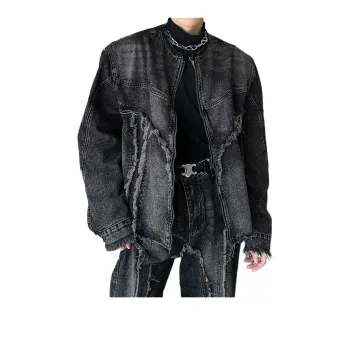 FA2LO Denim Jacket Unisex Black Gray