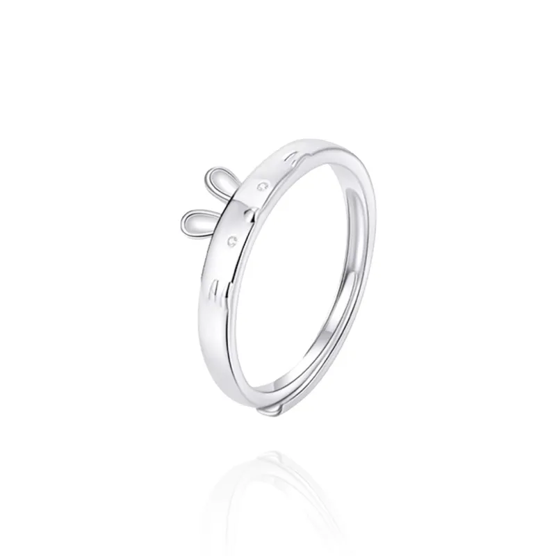 NUSQ Sterling Silver Rings Unisex-8