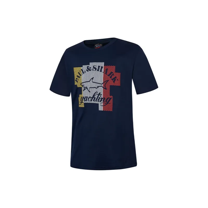 Paul & Shark Yachting SS25 T Shirt Unisex Navy Blue-1