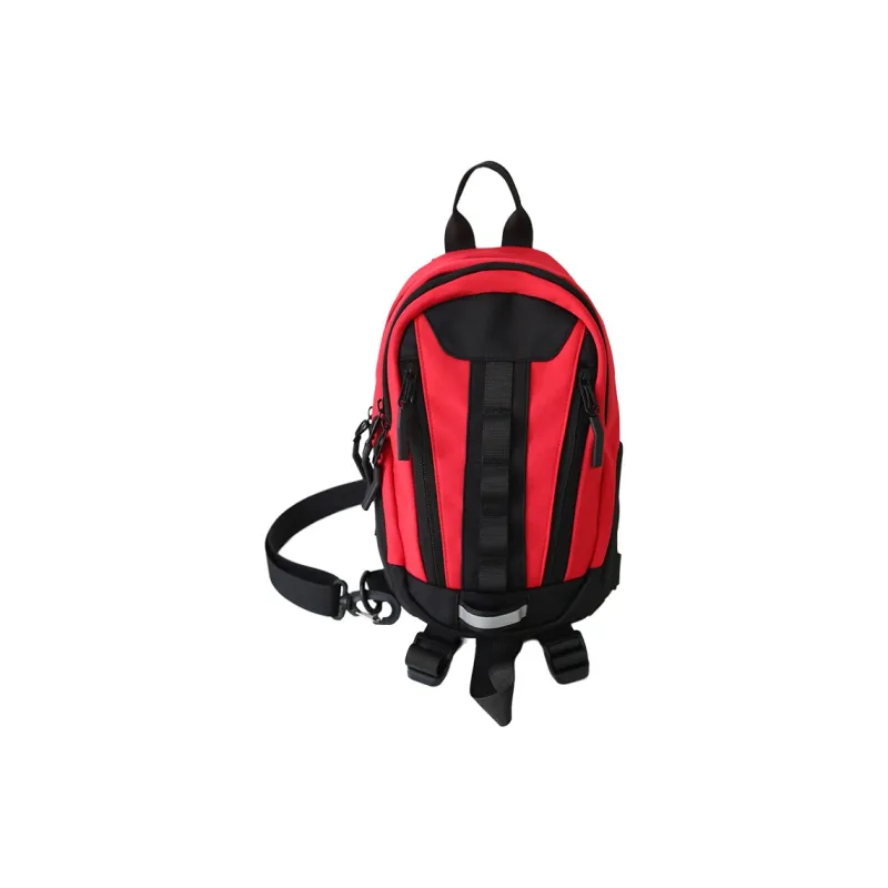 GOBLIN SHARKS 1759 Nylon Shoulder Bag Crossbody Bag Backpack Sling Bag Regular Unisex White/Black/Red/Yellow-12