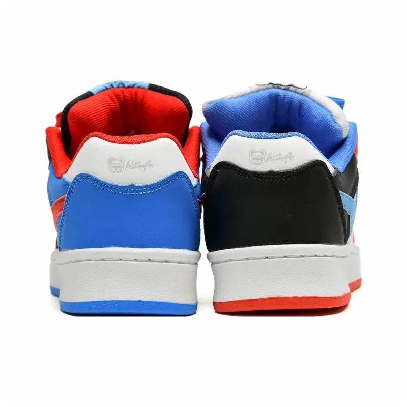 ALI THE FOX Slip Resistant, Abrasion Resistant, Lightweight, Breathable Low Top Skateboard Shoes Unisex-13