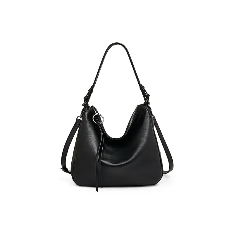 Old Man's Head Synthetic Leather Shoulder Bag Regular Women's Black/Gray Blue/Elephant Gray-11
