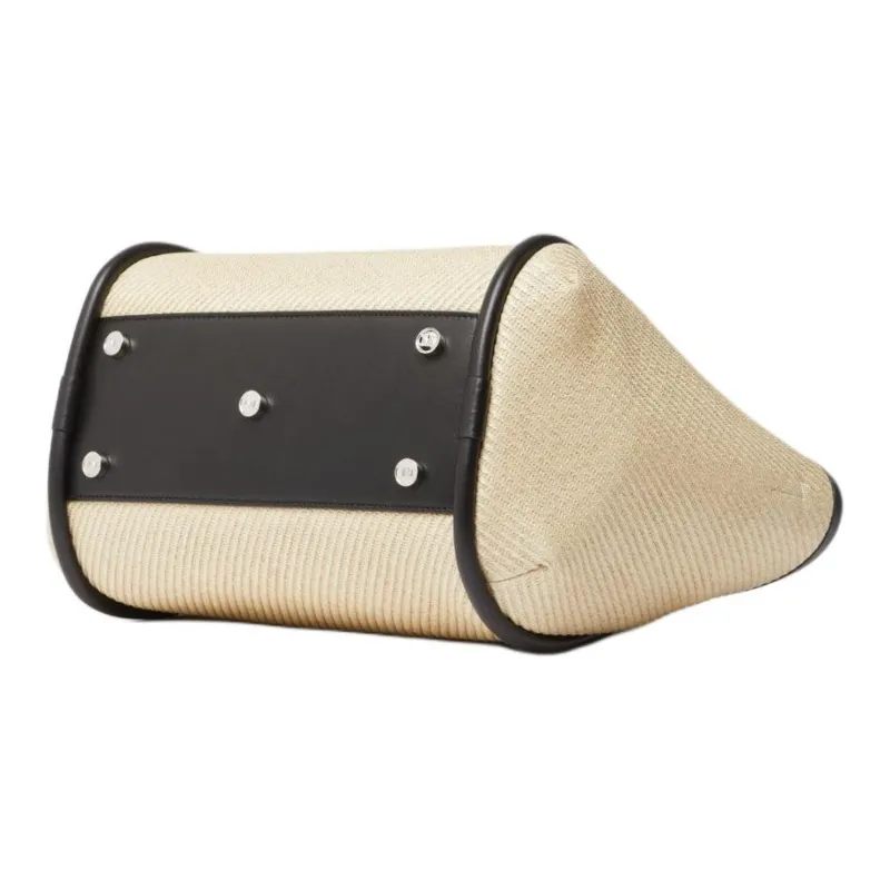 MaxMara Polyamide One Shoulder Handbag Small Size Women's Cream-4