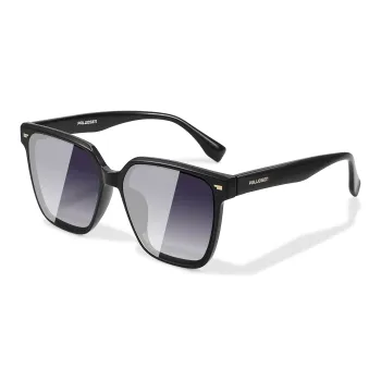 PULAIS Square Sunglasses Unisex Black