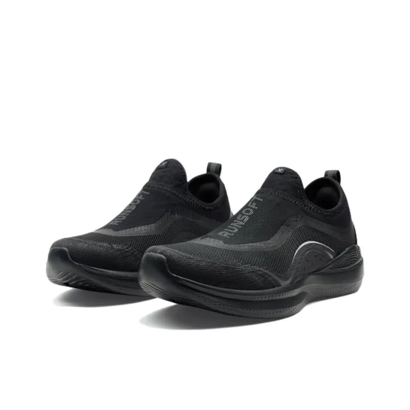 XTEP Soft Cube Cushioning Wear Resistant Low Top Casual Running Shoes Men's Black-2