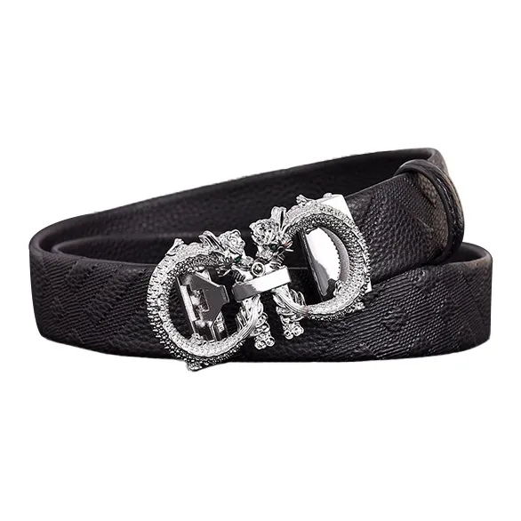 JKEM Cow Split Leather Leather Belts Unisex 3.5cm-10