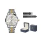 Steel Band White Dial
